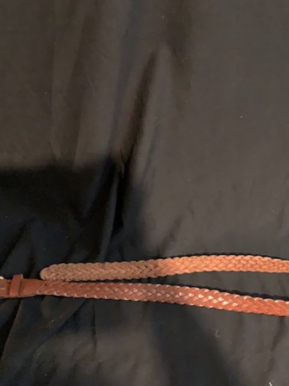 Brown Braided Belt – Classic Woven Style with Neutral Buckle